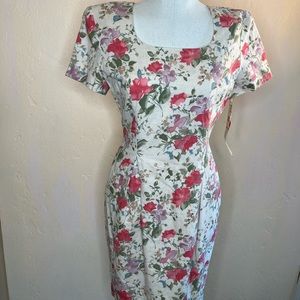 Cottagecore 90’s Easter Dress Maggie London floral midi with lining